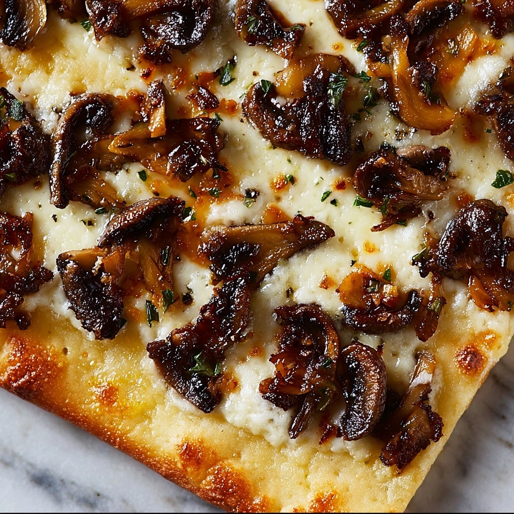 Morel Mushroom and Caramelized Onion Pizza Recipe - Recipe Image