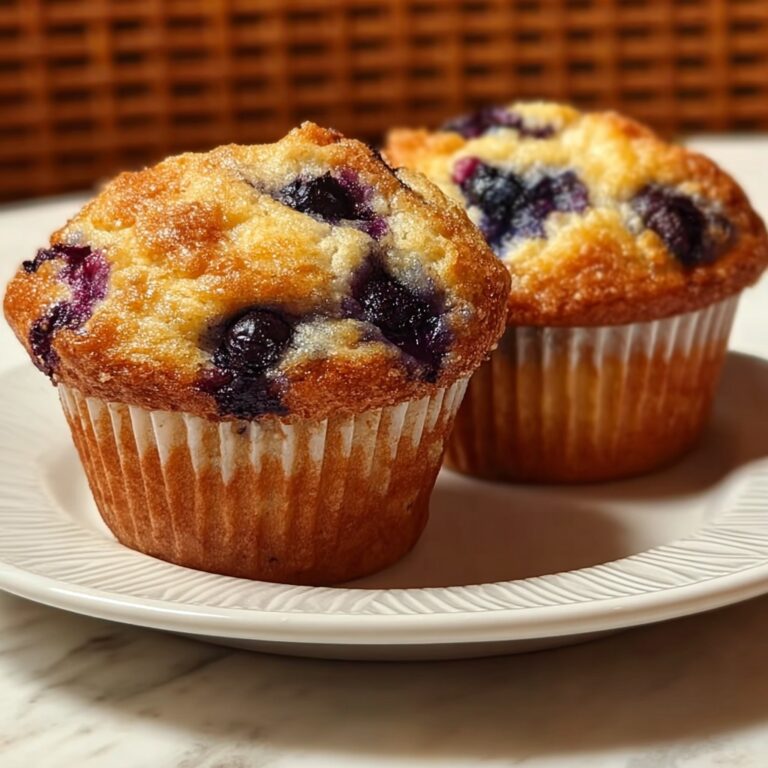 Keto Low-Carb Almond Flour Yogurt Blueberry Muffins Recipe