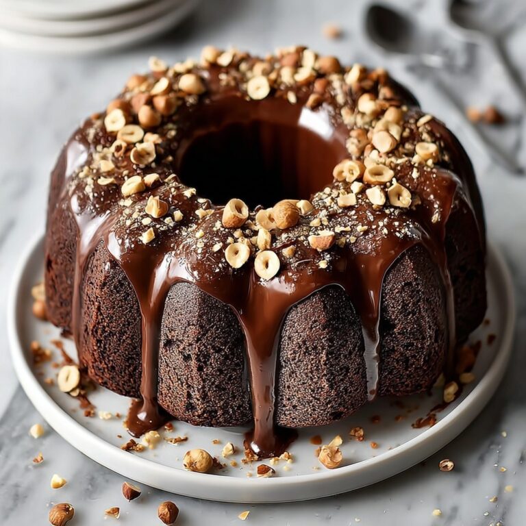 Irresistible Hazelnut Bundt Cake with Rich Espresso Glaze Recipe