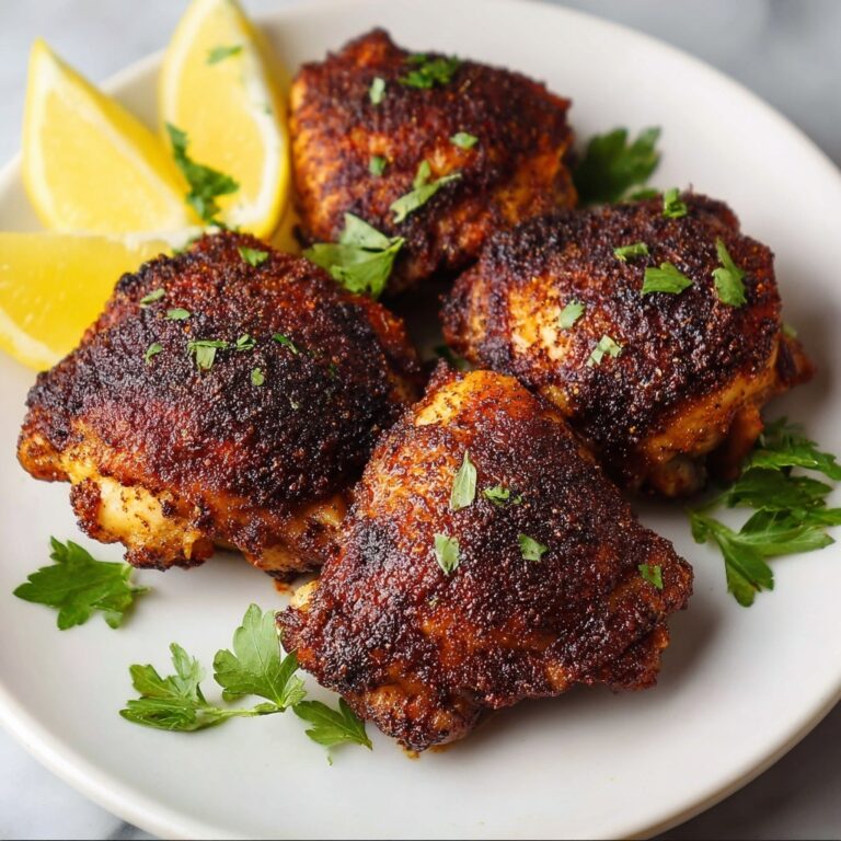 Crispy Air Fryer Chicken Thighs with Lemon and Herbs Recipe