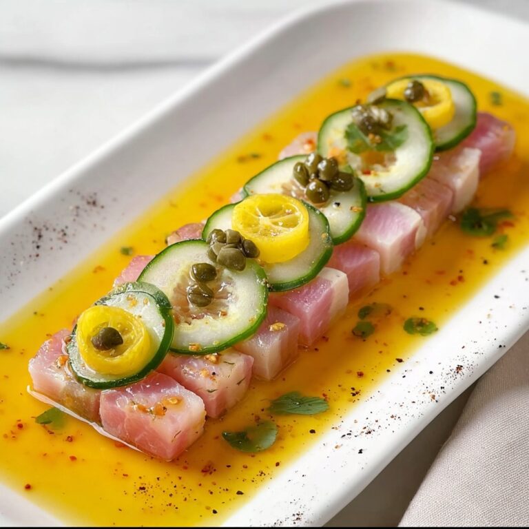 Refresh Your Palate with Tuna Crudo and Citrus Caper Vinaigrette Recipe