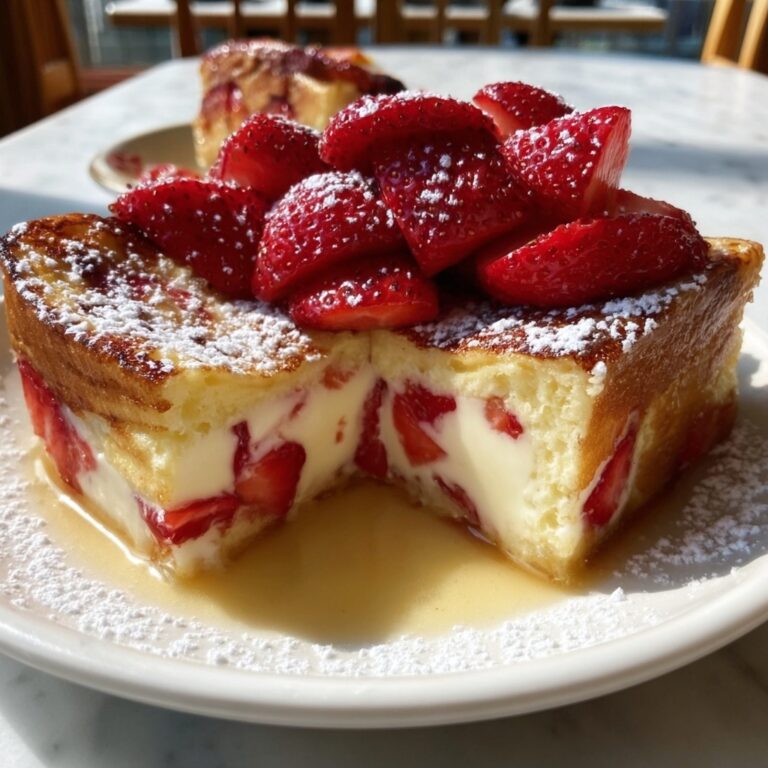 Baked Strawberries and Cream French Toast Recipe