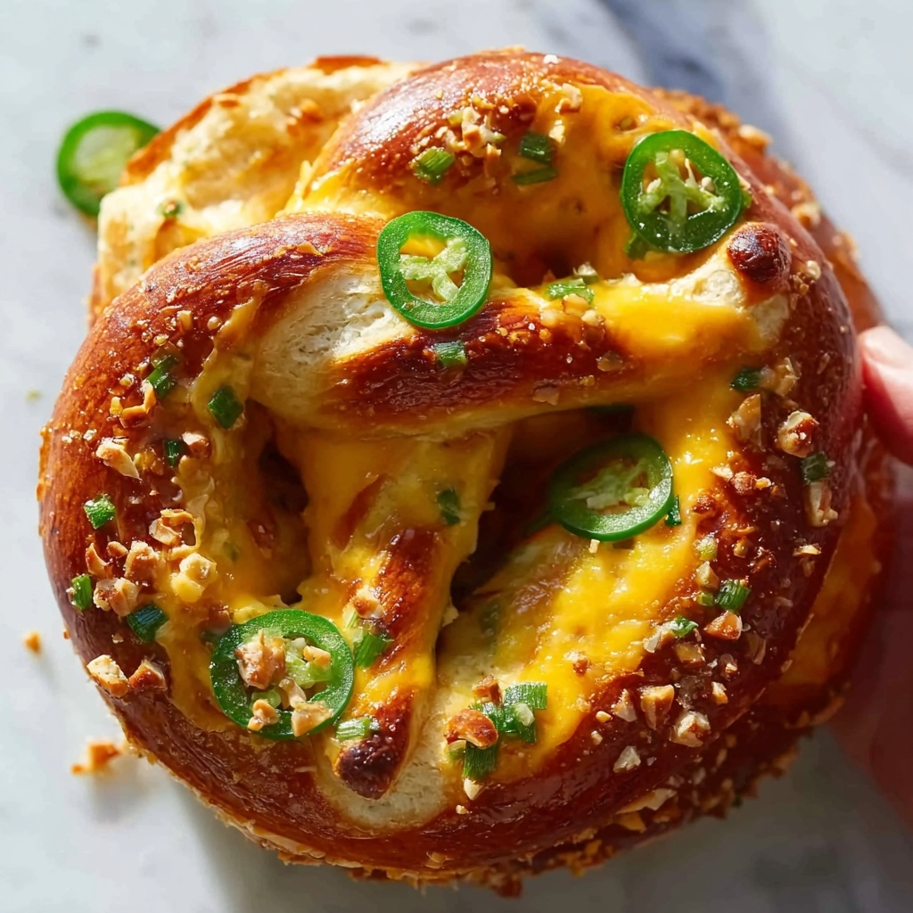 Jalapeño Cheese-Stuffed Pretzels Recipe - Recipe Image