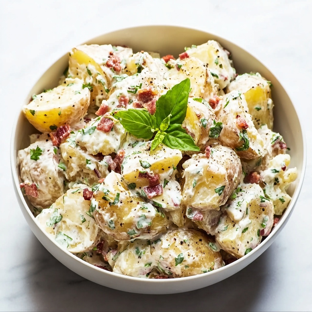 Loaded Bacon Cheddar Potato Salad with Ranch and Chives Recipe - Recipe Image