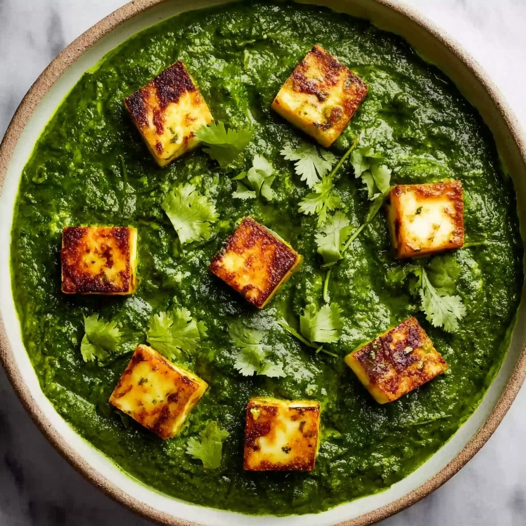 Palak Paneer with Pressed Fresh Ricotta Recipe - Recipe Image